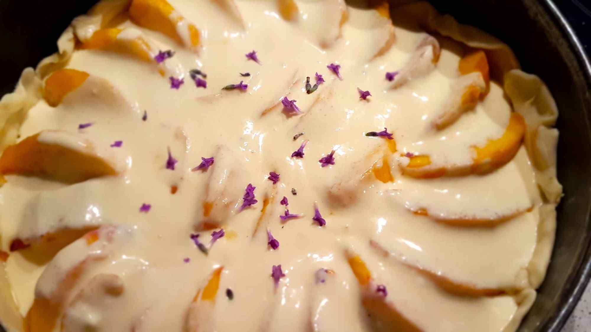 Pfirsich Lavendel Tarte – Kräuter &amp; Genuss
